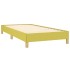 Estructura de cama sin colchón tela verde 90x200