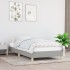 Estructura de cama sin colchón tela gris claro 80x200