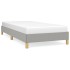 Estructura de cama sin colchón tela gris claro 80x200