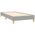 Estructura de cama sin colchón tela gris claro 80x200