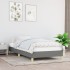 Estructura de cama sin colchón tela gris oscuro 90x190
