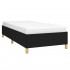 Estructura de cama sin colchón tela negro 90x200