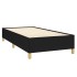 Estructura de cama sin colchón tela negro 90x200