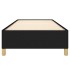 Estructura de cama sin colchón tela negro 90x200