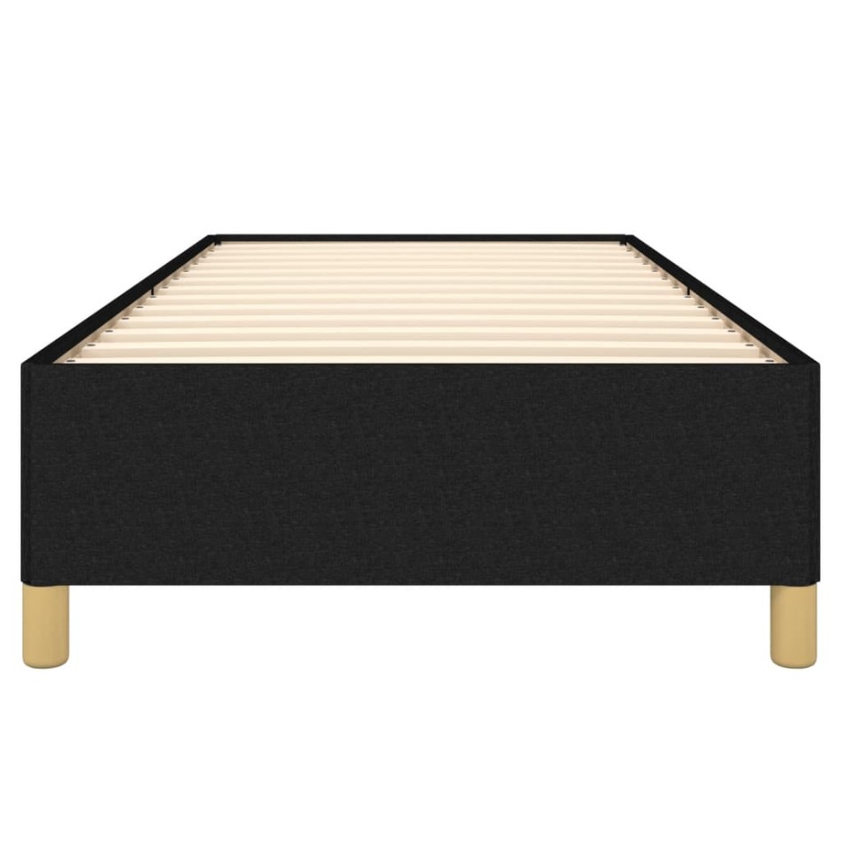 Estructura de cama sin colchón tela negro 90x200
