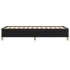 Estructura de cama sin colchón tela negro 90x200