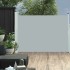 Toldo lateral retráctil de jardín gris 120x500
