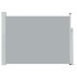 Toldo lateral retráctil de jardín gris 120x500
