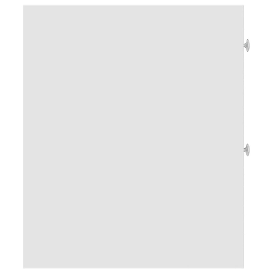 Armario de baño estrecho con ruedas madera de ingeniería