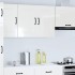 Armario de pared de cocina Kalmar blanca de alto