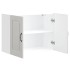 Armario de pared de cocina Kalmar blanca de alto