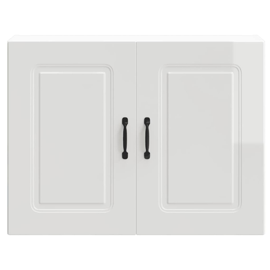 Armario de pared de cocina Kalmar blanca de alto