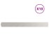 Bordes para césped 10 uds 10x103 cm acero