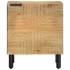 Mesilla de noche marrón 40x33x46 cm madera maciza