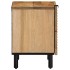 Mesilla de noche marrón 40x33x46 cm madera maciza