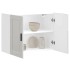Armario pared cocina Porto madera ingeniería blanca alto