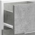 Armario bajo de madera de ingeniería gris hormigón