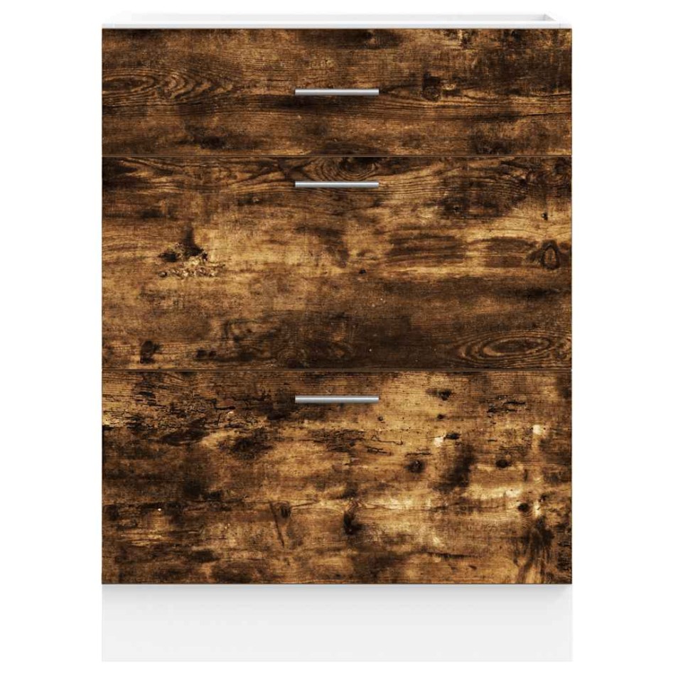 Mueble bajo de cocina de madera de ingeniería de roble