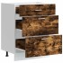 Mueble bajo de cocina de madera de ingeniería de roble