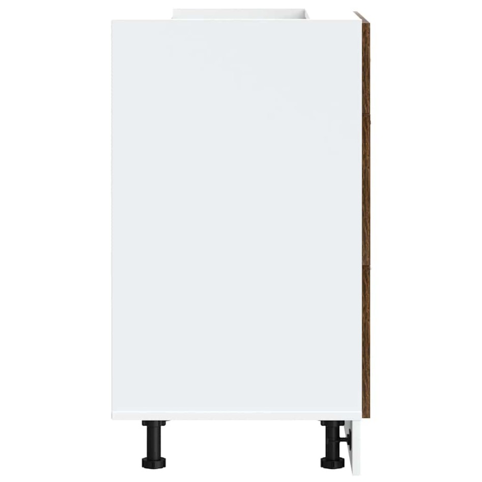 Mueble bajo de cocina de madera de ingeniería de roble