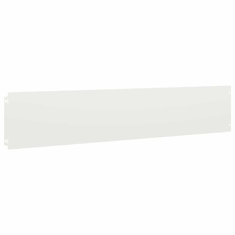 Bordes para césped 10 uds acero laminado frío blanco 20x103