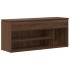 Banco zapatero madera de ingeniería marrón roble 102x30,5x45