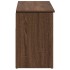 Banco zapatero madera de ingeniería marrón roble 102x30,5x45