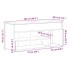 Banco zapatero madera de ingeniería marrón roble 102x30,5x45