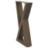 Patas para mesa de centro 2 uds natural acero 38x(42-43,3)