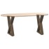 Patas para mesa de centro 2 uds natural acero 38x(42-43,3)