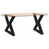 Patas para mesa de centro 2 uds acero negro 60x(42-43,3)