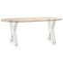 Patas de mesa de centro 2uds acero blanco 38x(42-43,3)