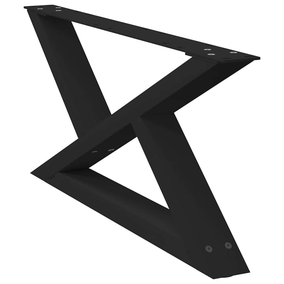 Patas para mesa de centro 2 unidades acero negro