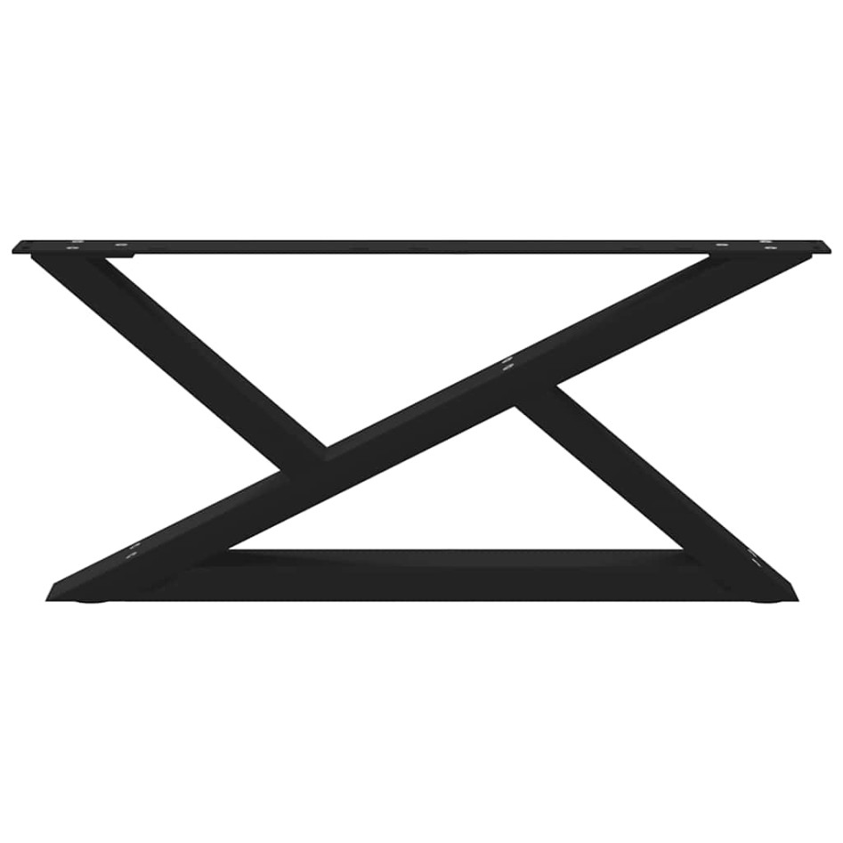 Patas para mesa de centro 2 unidades acero negro