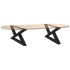 Patas para mesa de centro 2 unidades acero negro