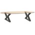 Patas de mesa centro 2 unidades acero antracita 60x(30-31,3)
