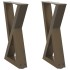 Patas para mesa de centro 2 uds antracita acero 28x(42-43,3)