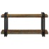 Estante de pared multicolor de madera maciza