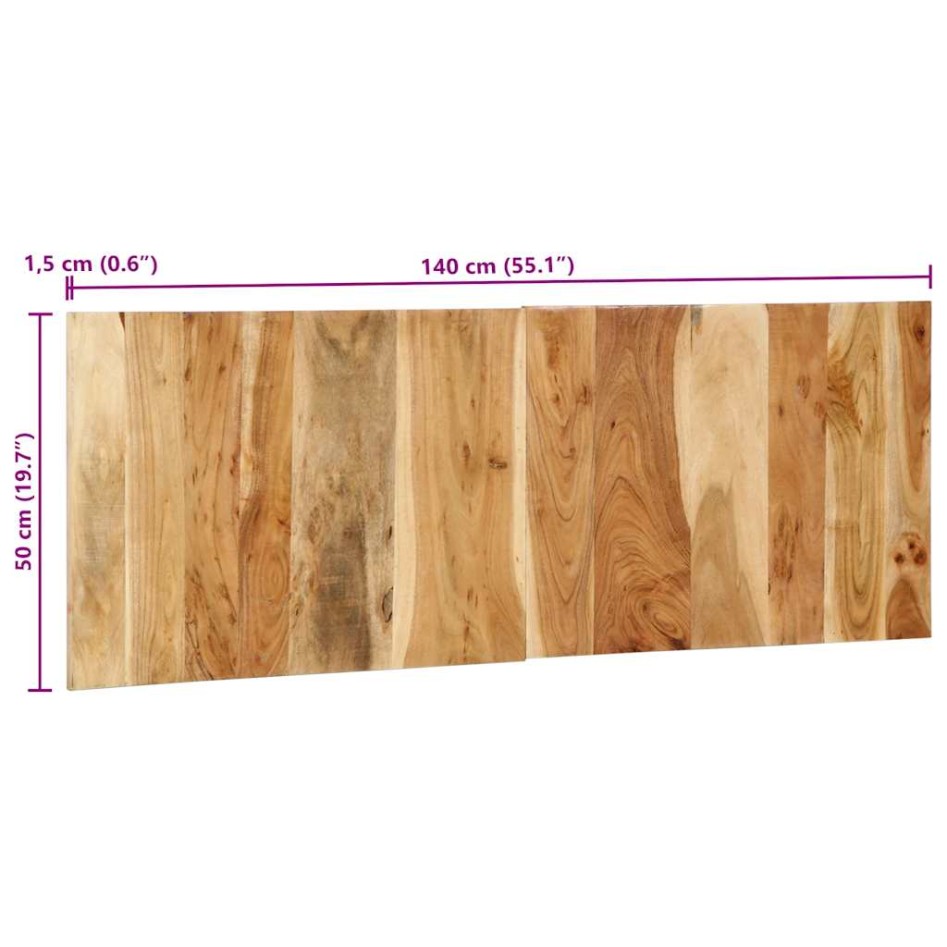 Cabecero de madera maciza de pino 140 cm