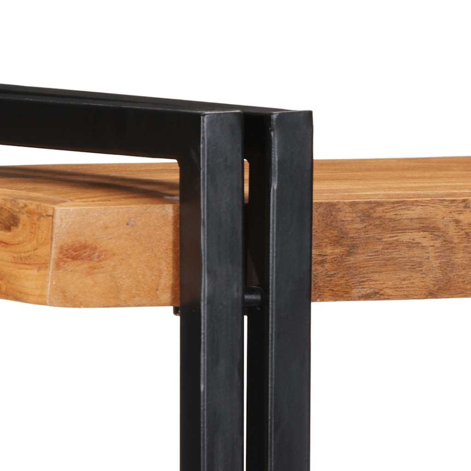 Estante de pared madera maciza de acacia 70x33x35