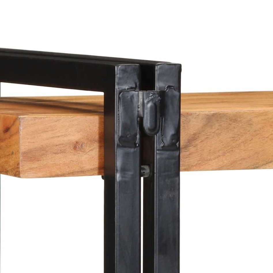 Estante de pared madera maciza de acacia 70x33x35