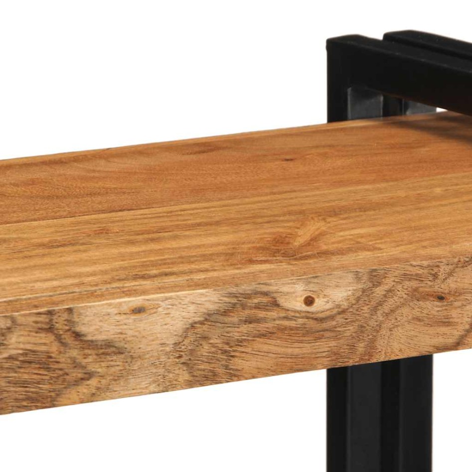 Estante de pared madera maciza de acacia 70x33x35