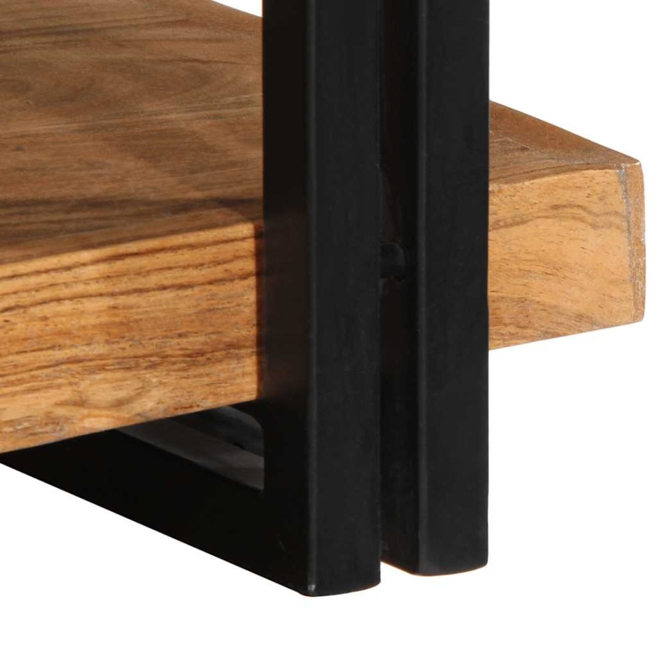 Estante de pared madera maciza de acacia 70x33x35