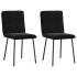 Sillas de comedor 2 unidades terciopelo