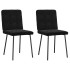 Sillas de comedor 2 unidades terciopelo