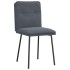 Sillas de comedor 2 unidades terciopelo gris