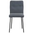 Sillas de comedor 2 unidades terciopelo gris