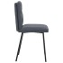 Sillas de comedor 2 unidades terciopelo gris
