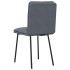 Sillas de comedor 2 unidades terciopelo gris