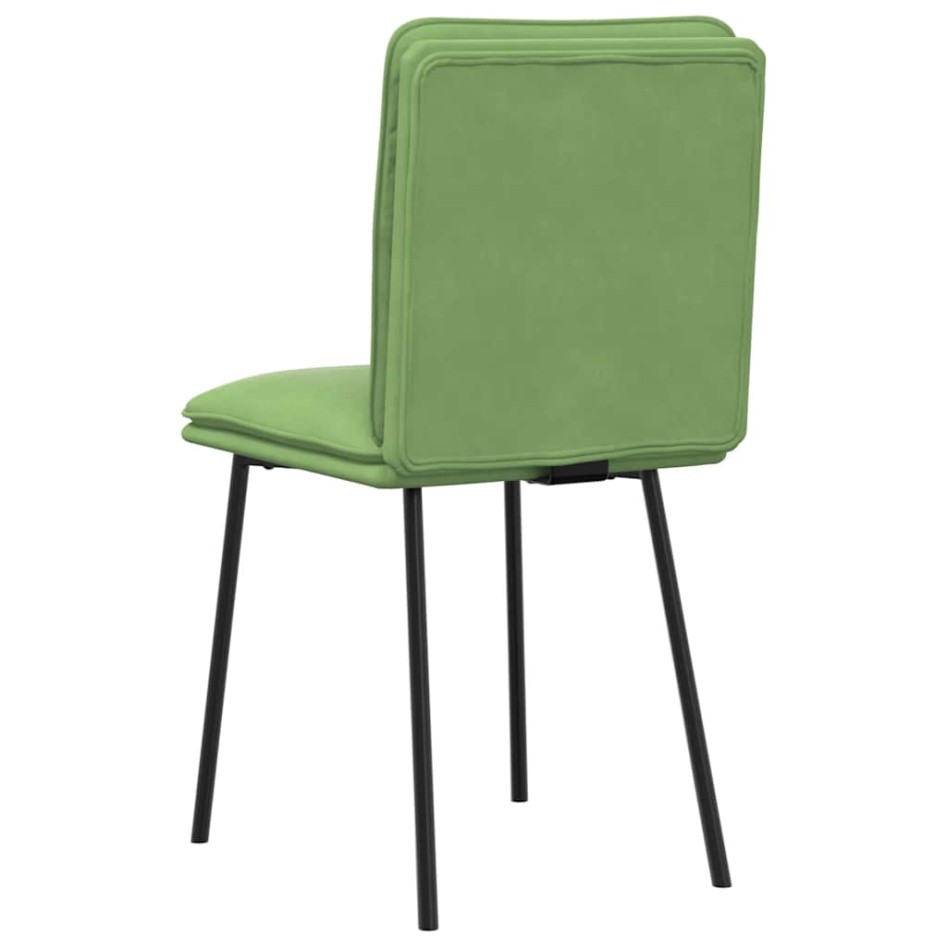 Sillas de comedor 2 unidades terciopelo verde